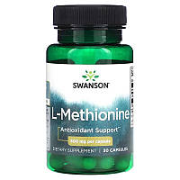 Swanson L-Methionine 500 mg 30 капсул DS