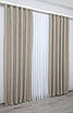 Комплект штор (2шт. 1,5х2,7м.) льон мармур, колекція "Pavliani". Колір сіро-бежевий. Код 1177ш 33-0002, фото 4