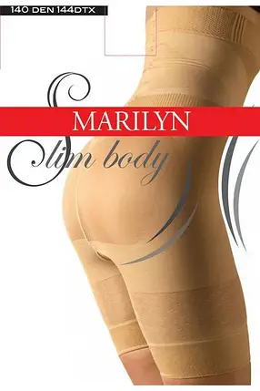 Коригувальні панталони труси жіночі стягувальні Польща Marilyn Slim body 140 den чорні, фото 2