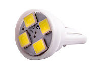 Світлодіодна авто лампа T10-3528-4smd білий 24V LEDUA