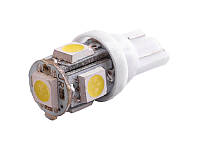 Світлодіодна авто лампа T10-5050-5smd білий 24V LEDUA