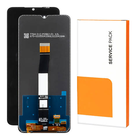 Дисплей XIAOMI Redmi 10C/Redmi 10 Power/Poco C40 (2022) Service Pack з чорним тачскрином, фото 1