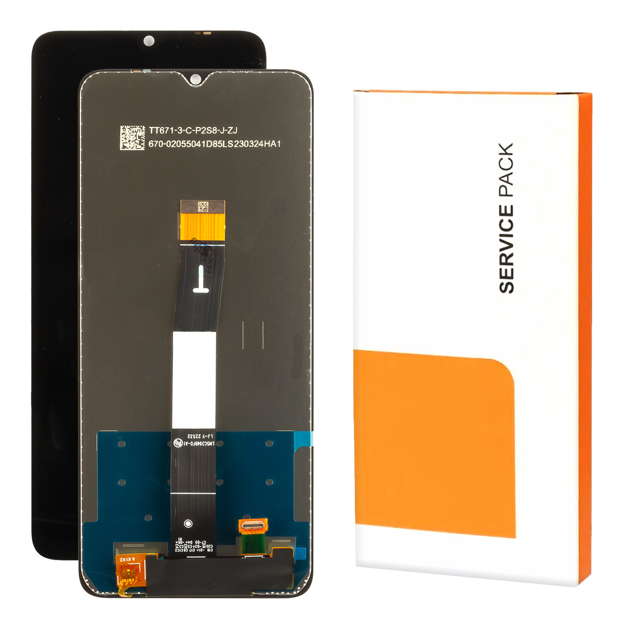 Дисплей XIAOMI Redmi 12C (2023) Service Pack з чорним тачскрином