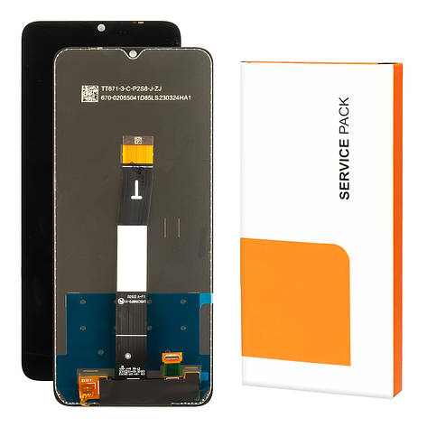 Дисплей XIAOMI Redmi 12C (2023) Service Pack з чорним тачскрином, фото 1