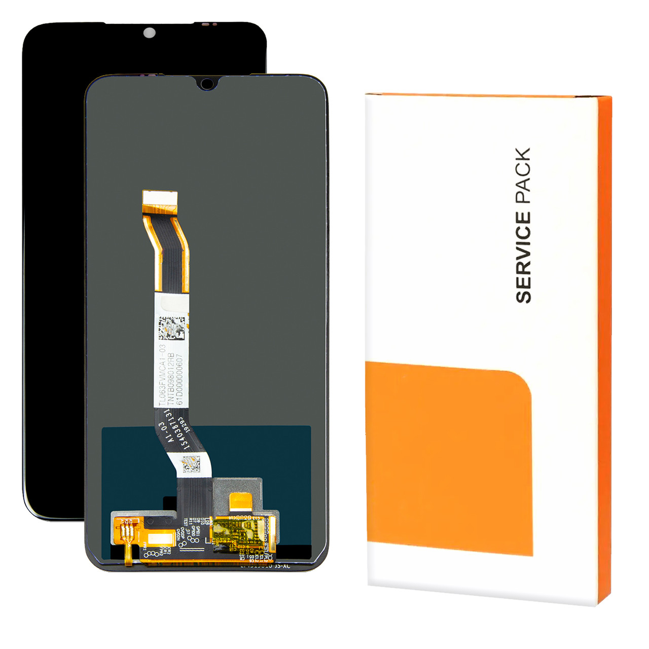 Дисплей XIAOMI Redmi Note 8 (2019) Service Pack з чорним тачскрином