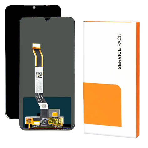 Дисплей XIAOMI Redmi Note 8 (2019) Service Pack з чорним тачскрином, фото 1