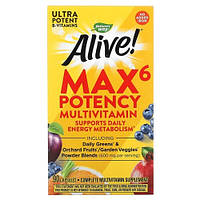 Nature's Way Alive! Max6 Potency Multivitamin No Added Iron 90 капсул Lodgi