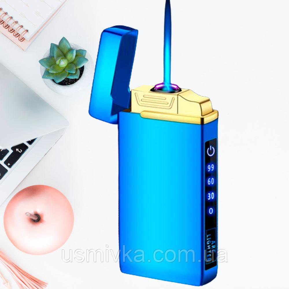 Електроімпульсна запальничка USB + турбо + ліхтарик у подарунковій упаковці US-635C