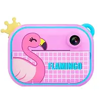 Камера мгновенной печати Infinity Record Happy Childgood Print Camera Flamingo