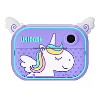 Камера мгновенной печати Infinity Record Happy Childgood Print Camera Purple Unicorn