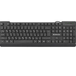 Клавіатура провідна комп'ютерна DEFENDER HB-190 |USB, Eng/Рус/Укр| Чорний