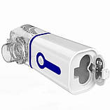 Небулайзер ультразвуковий портативний M-202 9084, біло-синій, фото 2