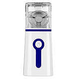 Небулайзер ультразвуковий портативний M-202 9084, біло-синій, фото 3