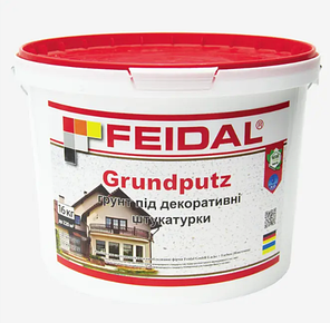 Ґрунт під декоративні штукатурки Grundputz Feidal 16кг, фото 1
