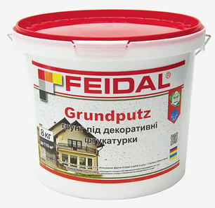 Ґрунт під декоративні штукатурки Grundputz Feidal 16кг, фото 2