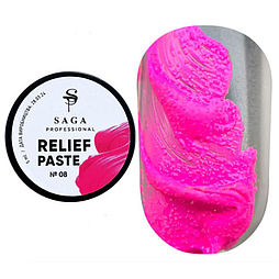 Гель для дизайну нігтів Saga Relief past №8, 5 мл