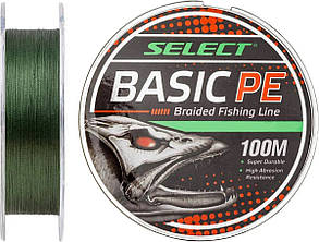 Шнур Select Basic PE 150m (темн-зел.) 0.18mm 22LB/9.9kg