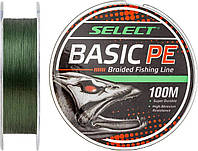 Шнур Select Basic PE 100m (темн-зел.) 0.08mm 8lb/4kg