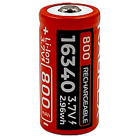 Акумулятор літій-іонний 16340 Rablex 800mAh / Батарейка акумуляторна для ліхтарів, камер, іграшок
