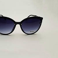 Солнцезащитные очки женские бабочки, молодежные, стильные, черные очки c градиентом
