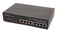 Гигабитный коммутатор для дома и малого офиса Planet GSD-804P-EU (8-Port 10/100/1000Mbps with 4-Po