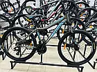 Підлітковий велосипед з низькою легкою рамою 13" Crosser Stream 24" shimano 21S дискові гальма амортизатор, фото 5