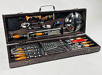 Подарунковий набір шампурів в дерев'яному кейсі для пікніка ПІКНІК MAX HAPPY DAYS, фото 2