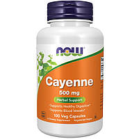 Натуральная добавка NOW Cayenne 500 mg, 100 вегакапсул HS