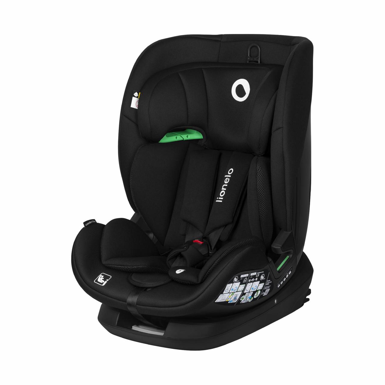 Дитяче автокрісло 9-36 кг Lionelo LAVENDER I-SIZE BLACK CARBON, фото 1
