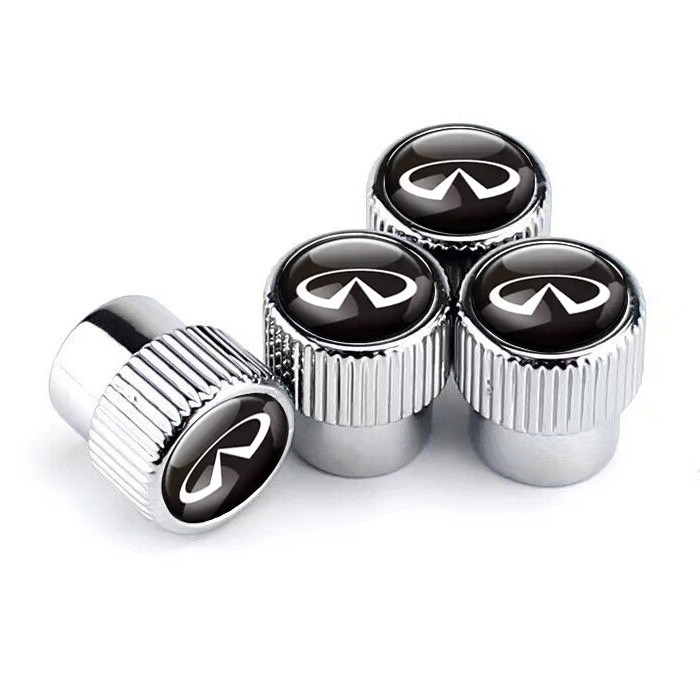 Ковпачки на ніпель для Інфініті Premium Style Silver Infiniti (4 шт.)