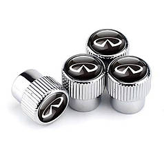 Ковпачки на ніпель для Інфініті Premium Style Silver Infiniti (4 шт.)