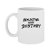 Чашка с принтом Thrasher Skate and Destroy 330 мл (стандарнтая емкость)
