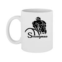 Чашка с принтом Strongman 330 мл (стандарнтая емкость)