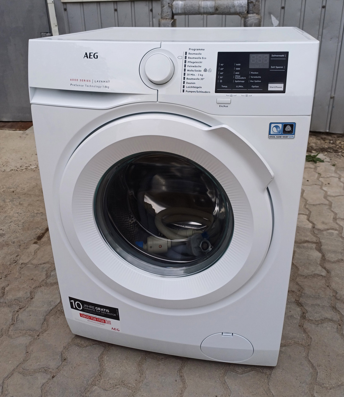 Пральна машина Аег AEG L6FB54488 8кг 1400 об А+++ 6000 Series ProSense, фото 1