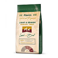 Корм для собак Fitmin dog MEDIUM/MAXI LIGHT&SENIOR LAMB & BEEF 12кг