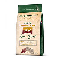 Корм для цуценят Fitmin dog MEDIUM/MAXI PUPPY LAMB & BEEF 12 кг