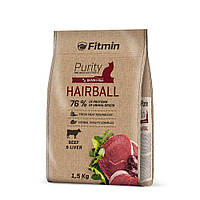 Корм для котів Fitmin cat Purity Hairball 1,5кг
