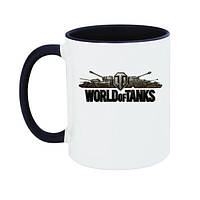 Чашка с принтом с логотипом World of Tanks 330 мл (стандарнтая емкость)