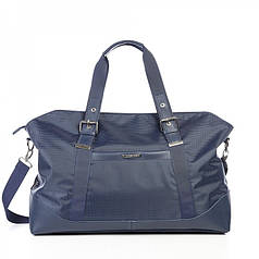 Сумка багажна спортивна дорожня на плече синя на 42 л. з регульованими ручками для подорожей Dolly 798