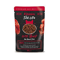 Fitmin For Life cat pouch adult beef 85g