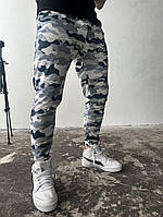 Літні чоловічі камуфляжні штани на манжетах сірий 12-152 InfinityShop