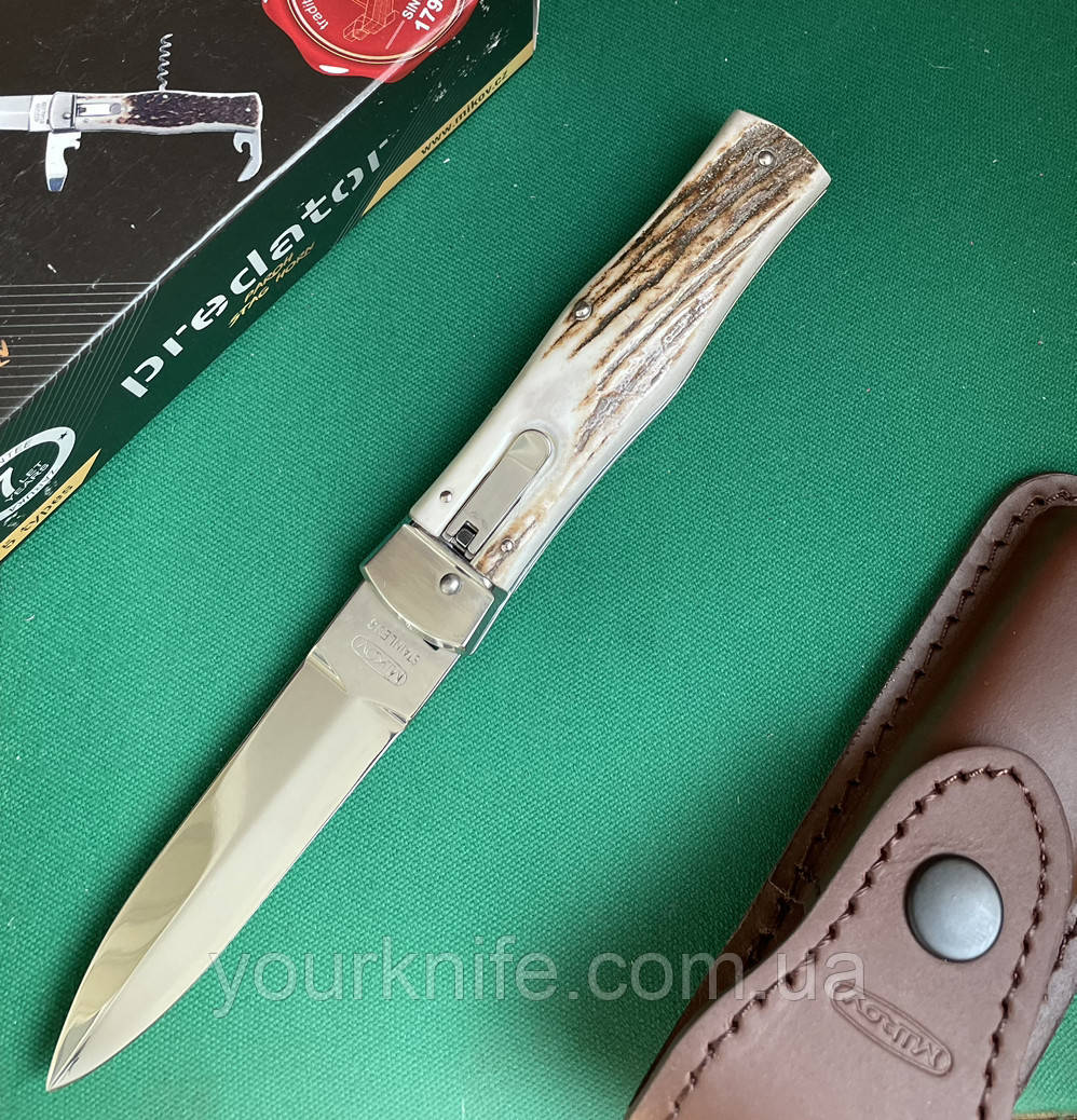 Ніж автоматичний Mikov Predator 241-NP-1/KP ріг оленя