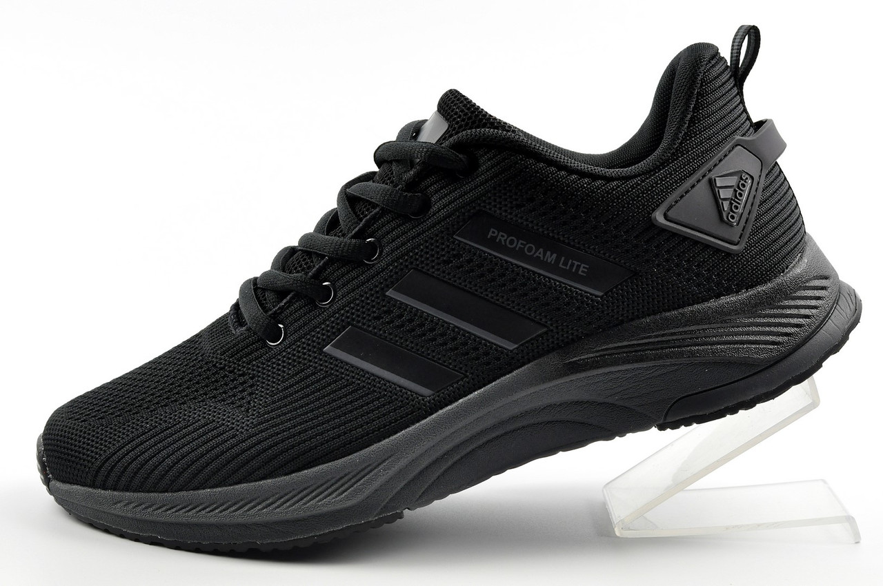 Кросівки чоловічі сітка Adidas чорні