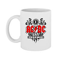 Чашка с принтом AC DC Black Ace 330 мл (стандарнтая емкость)