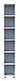 Шафа пенал Doros Міра Білий ДСП 183.5х30х30 (41510126), фото 5