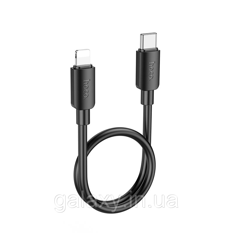 Кабель Hoco X96 Lightning короткий 25 см 2.4A 20W Black шнур провод для айфона, фото 1
