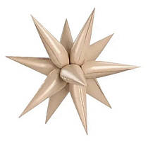 3D зірка фольгована кулька карамель 65х65см Китай