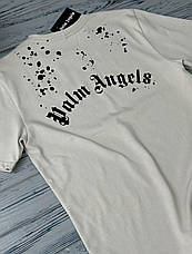 Чоловіча футболка Palm Angels модна брендова футболка з написом на спині, фото 3