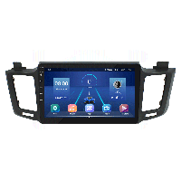 Штатная магнитола Lesko для Toyota RAV4 IV CA40 2012-2015 экран 10 6/128Gb 4G Wi-Fi GPS Top ZXC