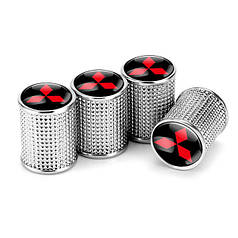 Ковпачки на ніпель для Ніссан Alitek Lux Silver Metal Nissan, 4 шт.